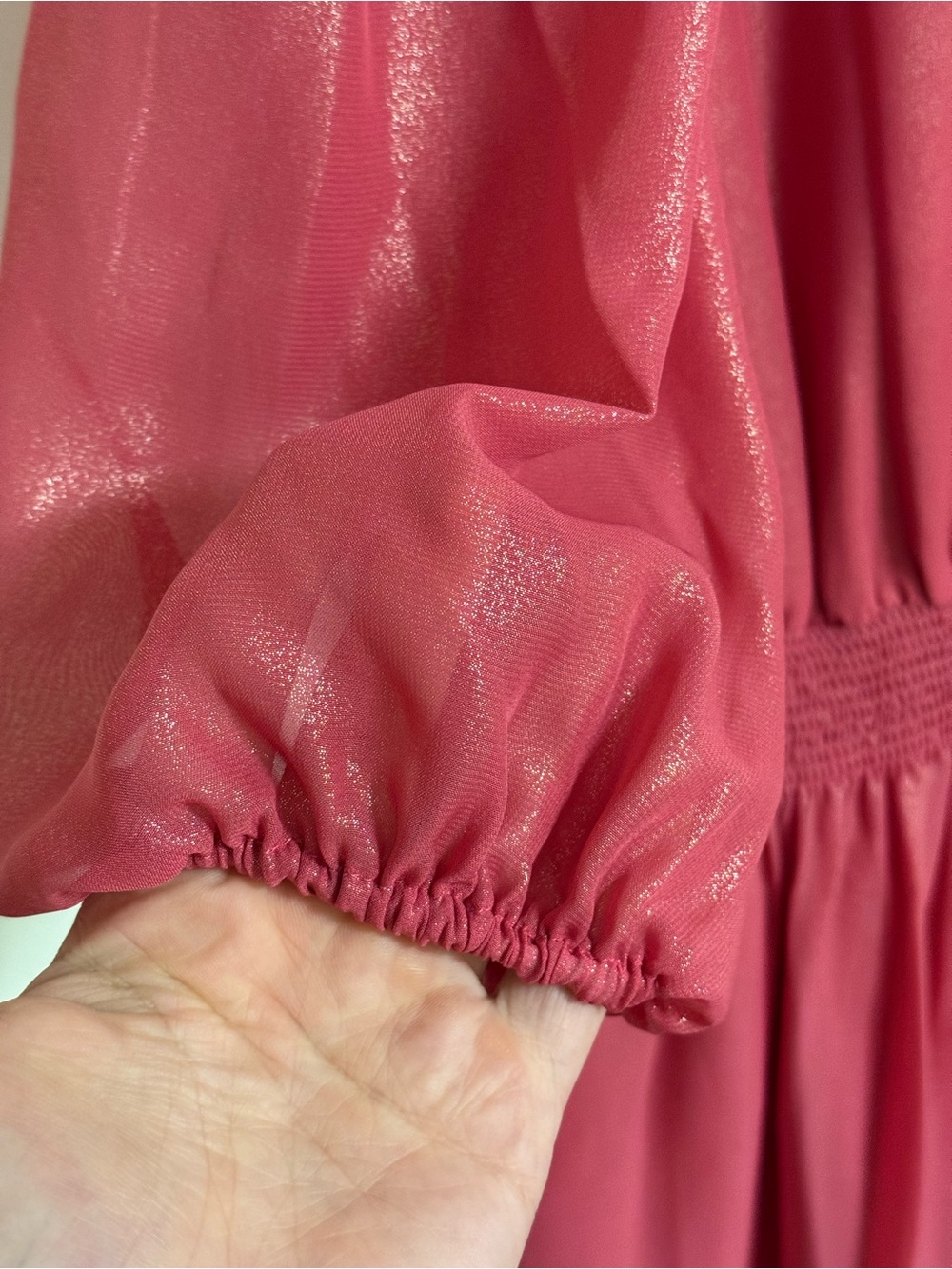 Nanette Lepore Raspberry Pink Ruffled Neck Mini Dress - Picture 2 of 4
